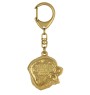 Berner Sennenhund, Dürrbächler, Bouvier bernois - Vergoldeter Schlüsselanhänger mit Hund, Handtaschenschmuck, Luxus-Accessoire der Marke Art-Dog