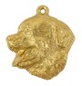 Bernese Mountain Dog, Berner Sennenhund - Gilded key ring with dog, handbag decoration, luxury accessory by Art-Dog brand
