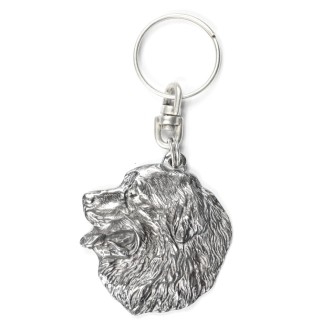 Bernese Mountain Dog, Berner Sennenhund I - Silver-plated pendant with a dog in a decorative box, handbag decoration, backpack pendant by Art-Dog brand