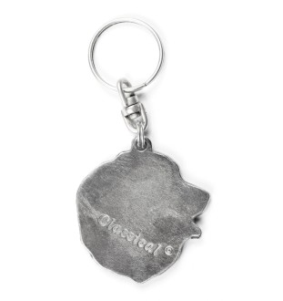 Bernese Mountain Dog, Berner Sennenhund I - Silver-plated pendant with a dog in a decorative box, handbag decoration, backpack pendant by Art-Dog brand