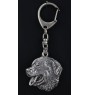 Bernese Mountain Dog, Berner Sennenhund - Silver-plated key ring with a dog in a gift box, handbag decoration, backpack pendant by Art-Dog brand