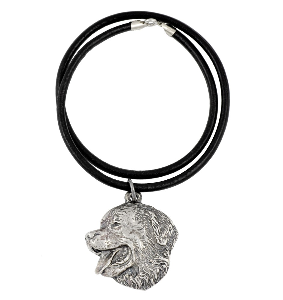 Berner Sennenhund, Dürrbächler, Bouvier bernois - Halskette mit Hund, versilberter Anhänger für Hundefans, einzigartiger Schmuck der Marke Art-Dog