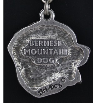 Bernese Mountain Dog, Berner Sennenhund - Necklace with dog, silver-plated pendant for dog fan, unique jewelry by Art-Dog brand
