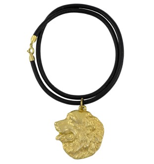 Bouvier bernois I - Collier de chien dans une boîte cadeau, pendentif plaqué or pour les fans de chiens, bijoux remarquables par Art-Dog