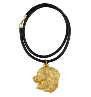 Berner Sennenhund, Dürrbächler, Bouvier bernois - Hundehalsband in Geschenkbox, vergoldeter Anhänger für Hundefans, auffälliger Schmuck von Art-Dog