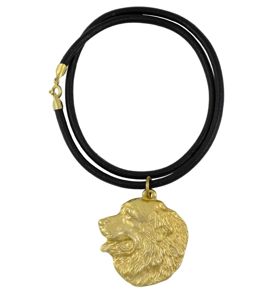 Bouvier bernois I - Collier pour chien, pendentif plaqué or pour fan de chien, bijoux uniques de la marque Art-Dog