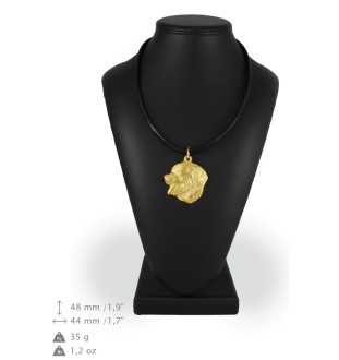 Bouvier bernois - Collier pour chien, pendentif plaqué or pour fan de chien, bijoux uniques de la marque Art-Dog