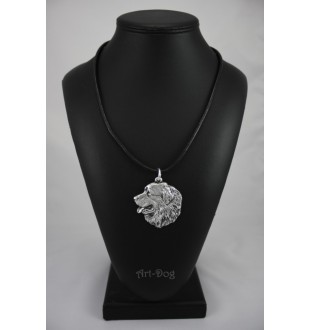 Bouvier bernois I - Collier de chien dans une boîte cadeau, médaillon argenté pour fan de chien, pendentif remarquable de la marque Art-Dog