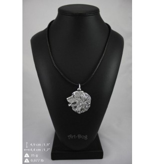 Bouvier bernois I - Collier de chien dans une boîte cadeau, médaillon argenté pour fan de chien, pendentif remarquable de la marque Art-Dog