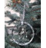 Bouvier bernois - boule de Noël en cristal avec une photo, photo de chien dans le cristal, décoration personnalisée pour sapin de Noël de la marque Art-Dog