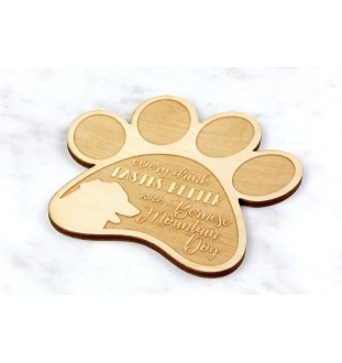 Bernese Mountain Dog, Berner Sennenhund - Mug coaster, engraved coaster with dog, gift for dog lover by Art-Dog brand