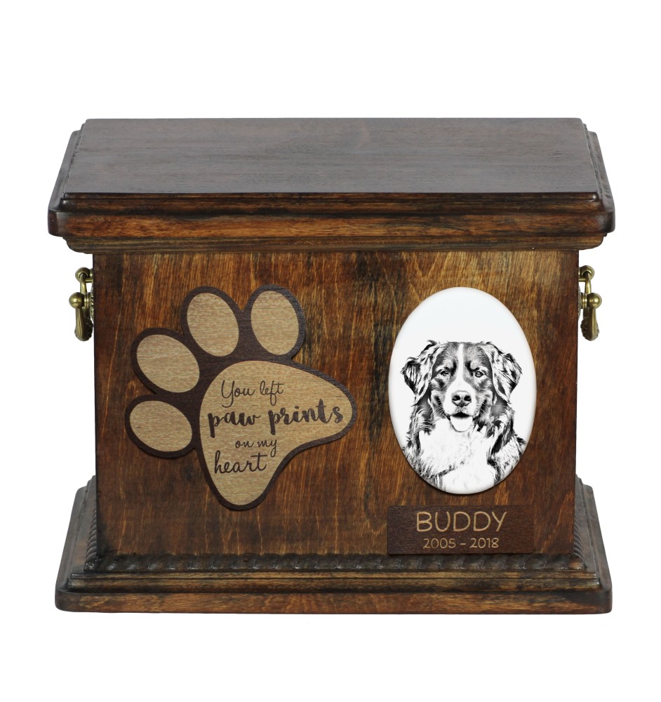 Bouvier bernois - urne pour cendres de chien, urne personnalisée avec photo, urne avec photo de chien de la marque Art-Dog