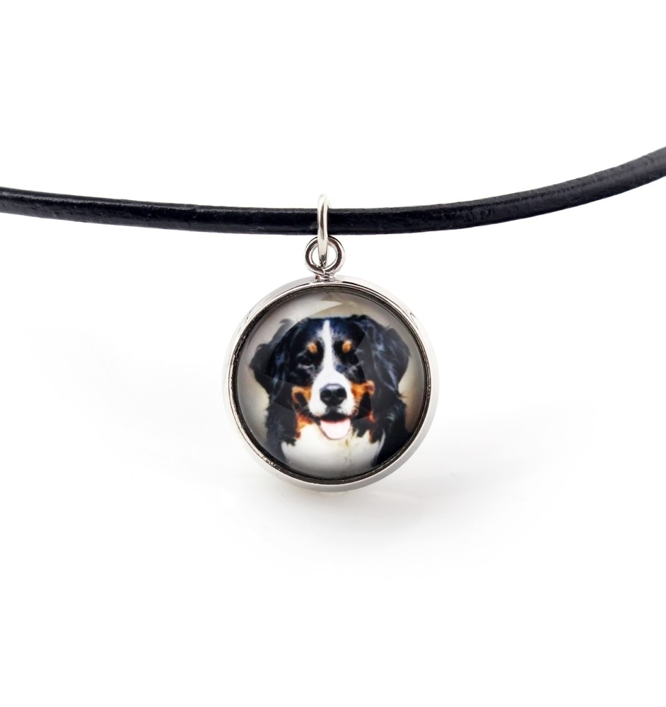 Bernese Mountain Dog, Berner Sennenhund - necklace pendant with your photo, handmade, handcrafted jewelry by Art-Dog brand