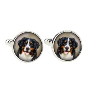 Bernese Mountain Dog, Berner Sennenhund - cufflinks in a box, handmade jewelry, product of the Art-Dog brand