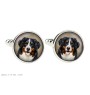 Bouvier bernois - Boutons de manchette dans une boîte, bijoux faits à la main, produit de la marque Art-Dog
