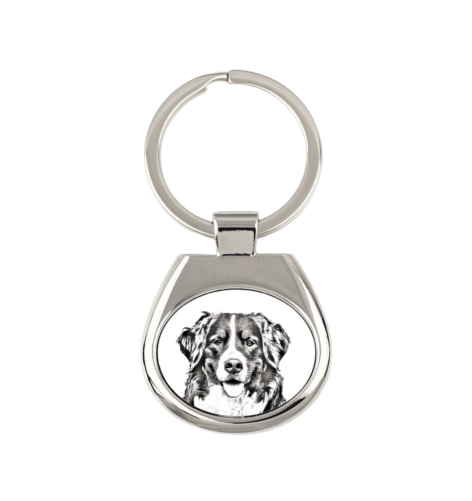 Berner Sennenhund, Dürrbächler, Bouvier bernois - Schlüsselanhänger mit Hund, Anhänger mit Aufdruck, personalisierter Anhänger der Marke Art-Dog