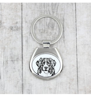 Bouvier bernois - porte-clés avec chien, porte-clés imprimé, breloque personnalisée de la marque Art-Dog