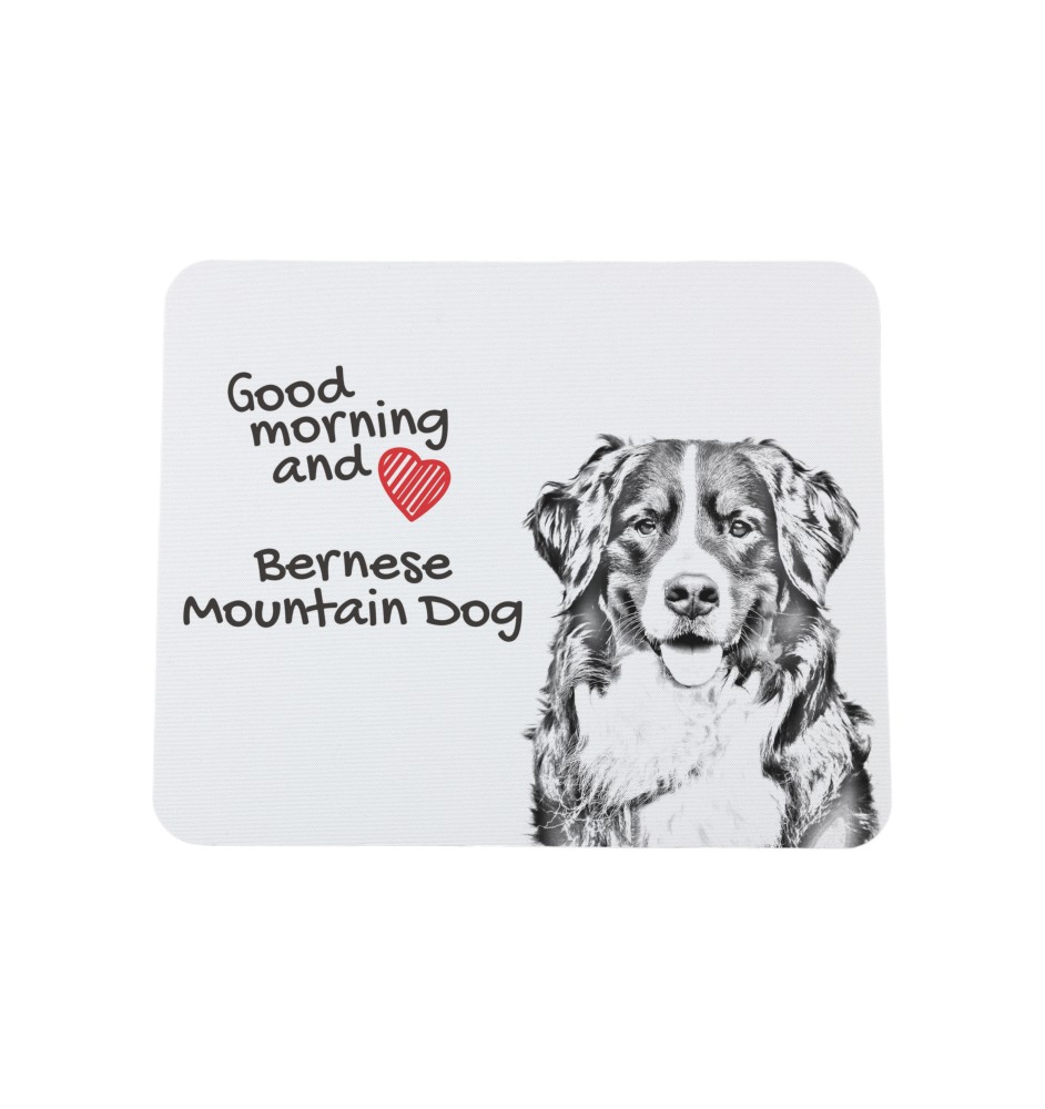 Berner Sennenhund, Dürrbächler, Bouvier bernois - Mauspad mit Druck, personalisiertes Mauspad mit Hund, einzigartiges Gadget für Büroangestellte von Art-Dog.