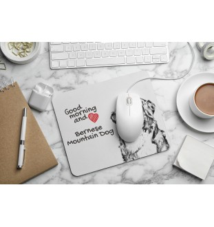 Bernese Mountain Dog, Berner Sennenhund - mouse pad with print, personalized dog-themed mouse pad, unique gadget for an office worker by Art-Dog brand