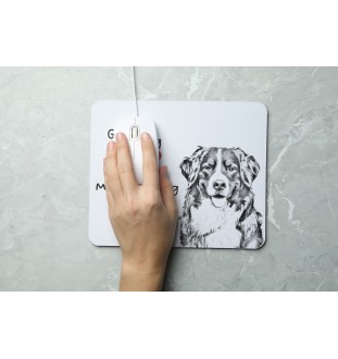 Bernese Mountain Dog, Berner Sennenhund - mouse pad with print, personalized dog-themed mouse pad, unique gadget for an office worker by Art-Dog brand