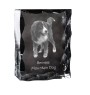 Bernese Mountain Dog, Berner Sennenhund - crystal with a picture of a dog, glass statuette with a picture, unique frame with a picture from Art-Dog brand