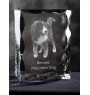 Bernese Mountain Dog, Berner Sennenhund - crystal with a picture of a dog, glass statuette with a picture, unique frame with a picture from Art-Dog brand