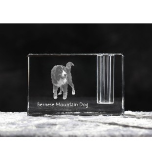 Berneński pies pasterski penholder kryształowy z psem Art-Dog
