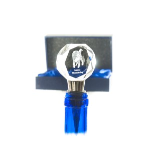 Bouvier bernois - Bouchon de bouteille, bouchon de vin en cristal avec photo, cadeau personnalisé pour barman par la marque Art-Dog