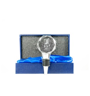 Bouvier bernois - Bouchon de bouteille, bouchon de vin en cristal avec photo, cadeau personnalisé pour barman par la marque Art-Dog