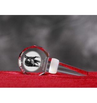 Bernese Mountain Dog, Berner Sennenhund - Crystal bottle stopper, unique wine stopper with photo, personalised gift for sommelier by Art-Dog brand
