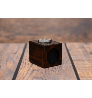 Bernese Mountain Dog, Berner Sennenhund - wooden candle holder with a dog, a unique souvenir after losing a dog, a handicraft from the Art-Dog brand