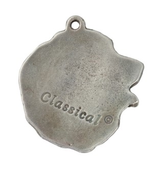 Bouvier bernois I - un collier avec un chien, un pendentif de chien sur une chaîne en argent, un bijou unique de la marque Art-Dog