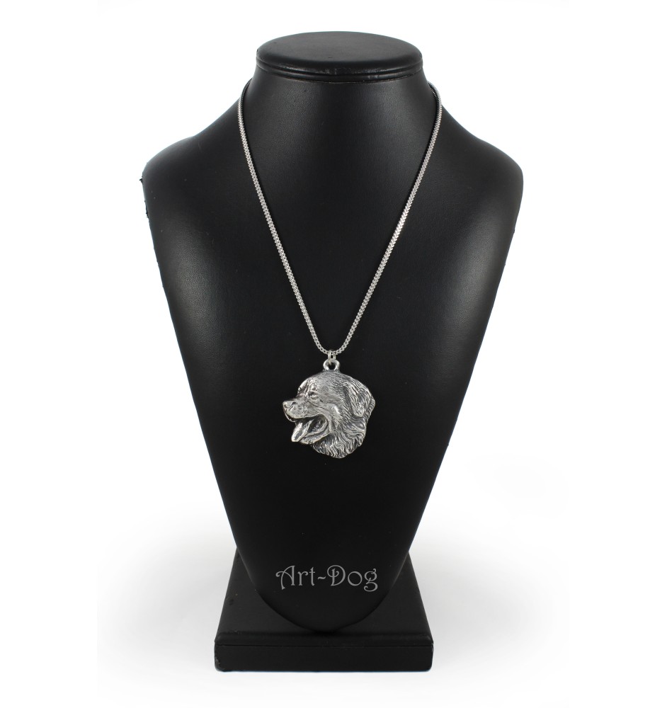 Berner Sennenhund, Dürrbächler, Bouvier bernois - Halskette mit Hund, Hundeanhänger an einer silbernen Kette, einzigartiger Schmuck der Marke Art-Dog