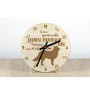 Bernese Mountain Dog, Berner Sennenhund - clock with a dog, wooden clock, wall clock for dog lovers, clock for desk and shelf, Art-Dog