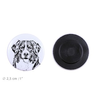 Bouvier bernois - aimant avec un œil de chien, exceptionnellement léger, aimant puissant, produit fabriqué à la main par la marque Art-Dog