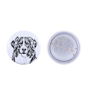 Bernese Mountain Dog, Berner Sennenhund - pin with your dog, add your own photo, Art-Dog brand