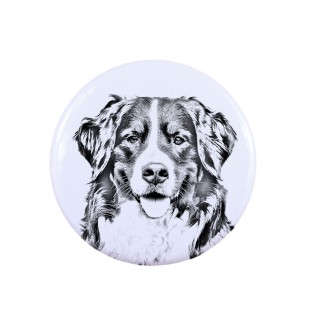 Bernese Mountain Dog, Berner Sennenhund - pin with your dog, add your own photo, Art-Dog brand
