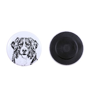 Bouvier bernois - aimant avec un œil de chien, exceptionnellement léger, aimant puissant, produit fabriqué à la main par la marque Art-Dog