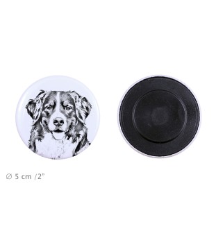 Bouvier bernois - aimant avec un œil de chien, exceptionnellement léger, aimant puissant, produit fabriqué à la main par la marque Art-Dog
