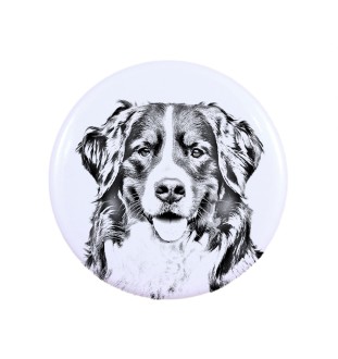 Bouvier bernois - aimant avec un œil de chien, exceptionnellement léger, aimant puissant, produit fabriqué à la main par la marque Art-Dog