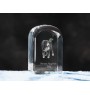 Bouvier bernois - un cube de cristal avec une photo, une photo de chien dans le cristal, un presse-papiers cubique de la marque Art-Dog