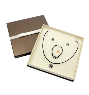 Bernese Mountain Dog, Berner Sennenhund - a set of jewelry in a box, necklace, earrings, bracelet, products from the Art-Dog brand