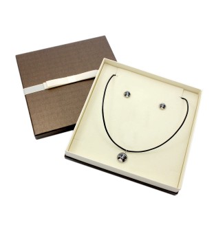 Berner Sennenhund, Dürrbächler, Bouvier bernois - Schmuck mit Ihrem Foto-Box, Halskette und Ohrringe-Set, personalisierte Produkte der Marke Art-Dog.