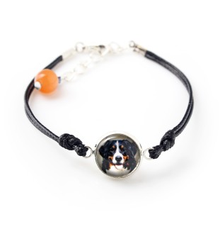 Bouvier bernois - ensemble de bijoux avec votre photo, ensemble fait à la main, bracelet et collier de la marque Art.-Dog
