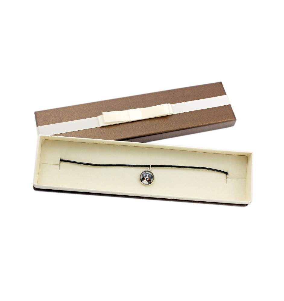 Bernese Mountain Dog, Berner Sennenhund - necklace in a box, elegant decoration, pendant from the Art-Dog brand
