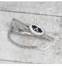 Bernese Mountain Dog, Berner Sennenhund - geometric tie clip with a picture and inscription from Art-Dog