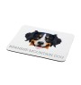 Bernese Mountain Dog, Berner Sennenhund - geometric mouse pad with a picture and text by Art-Dog