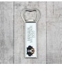 Bernese Mountain Dog, Berner Sennenhund - bottle opener with a picture and inscription for beer by Art-Dog
