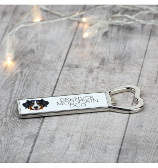 Berner Sennenhund, Dürrbächler, Bouvier bernois - Flaschenöffner mit Bild und Aufschrift für Bier von Art-Dog
