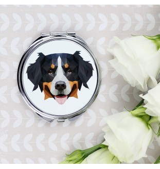 Bouvier bernois - miroir avec une image et un motif géométrique de la marque Art-Dog